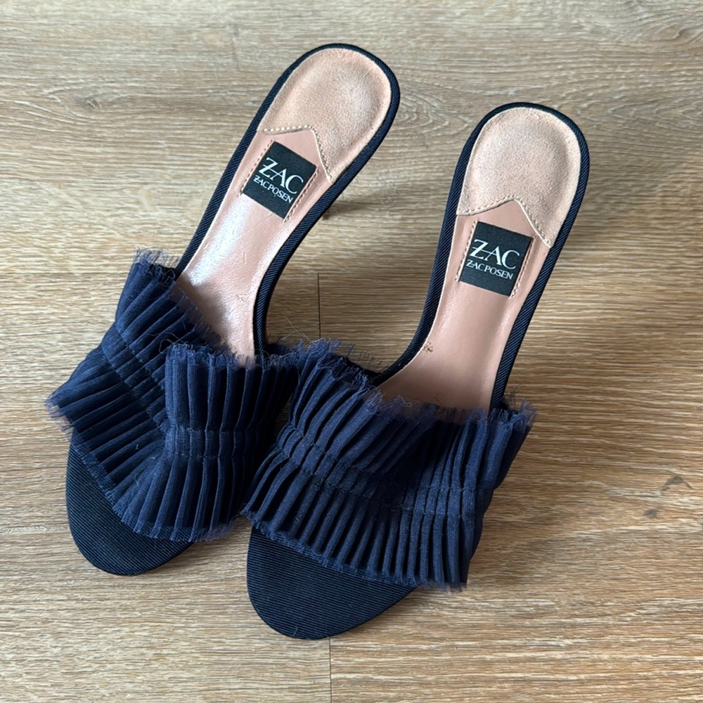 Zac Possen Navy Blue Heels